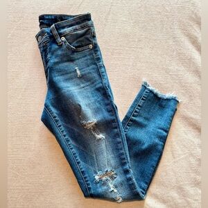 Lucky Brand Jeans: Ava skinny high rise, size 0(25), 27” inseam ankle length.